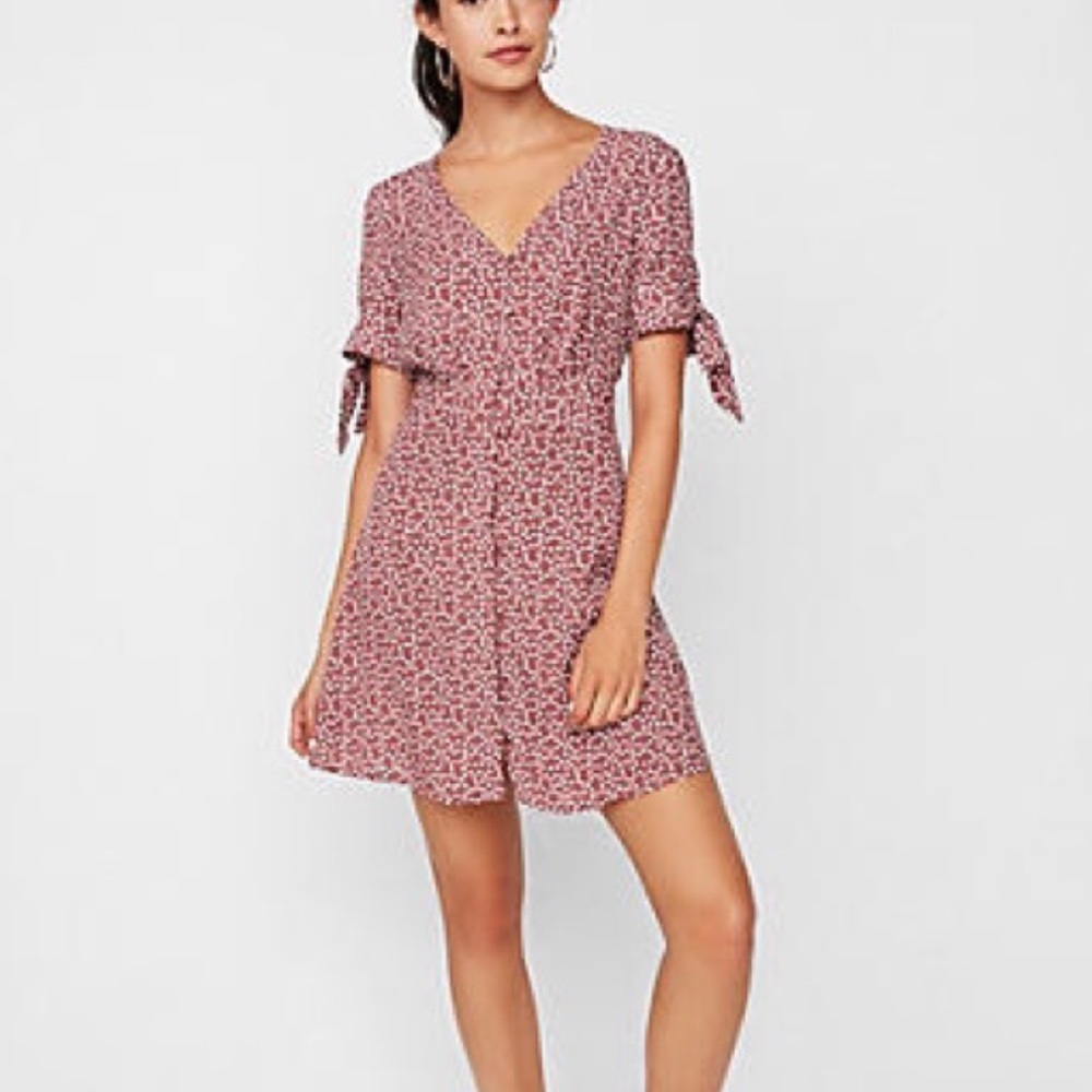 Express Mini Polka Dot Dress